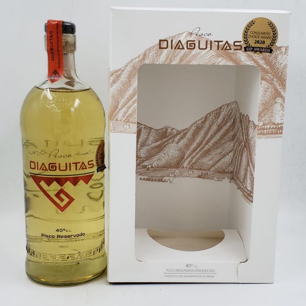 Diaguitas - Pisco Reservado 40º - 750cc - Imagen 2