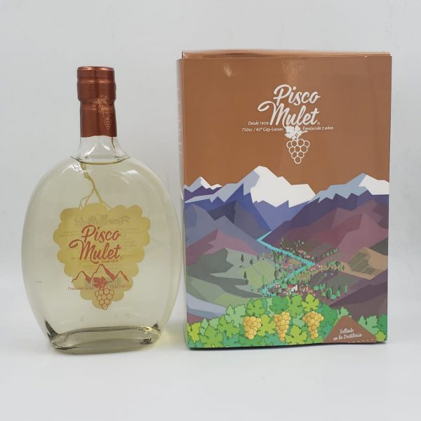 Pisco Mulet - Envejecido 2 Años 40º - 750cc - Imagen 2