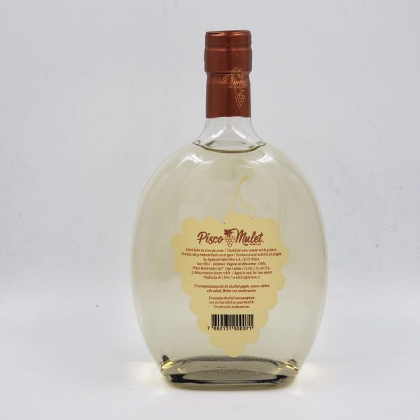 Pisco Mulet - Envejecido 2 Años 40º - 750cc - Imagen 3