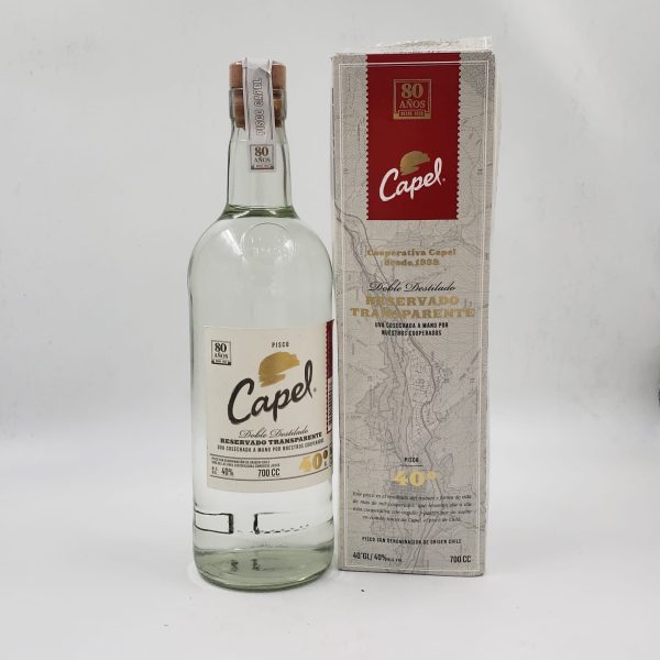 Pisco Capel - Doble Destilado Transparente 40º (80 Años) - 700cc - Imagen 2