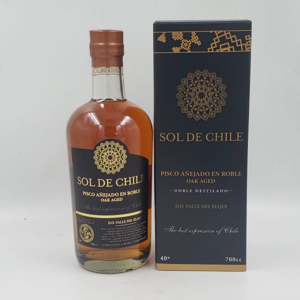 Sol de Chile - Pisco Añejado en Roble 40º - 700cc - Imagen 2