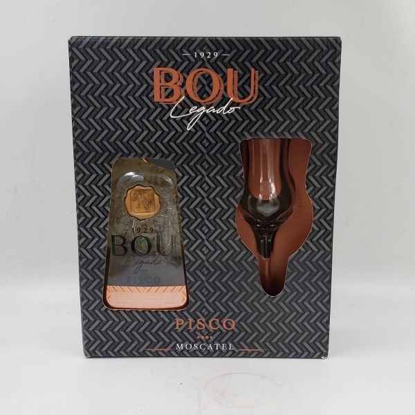 Bou Legado – Pisco Reservado Moscatel 40º – 750cc - Imagen 2