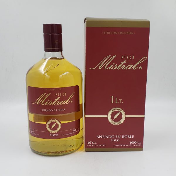 Pisco Mistral – Añejado en Roble 40º – 1000cc - Imagen 2