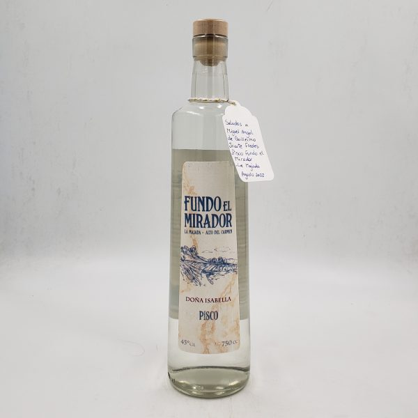 Fundo El Mirador - Pisco Doña Isabella 45° - 750cc
