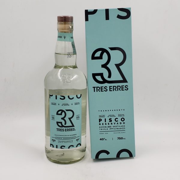 3R Tres Erres - Pisco Reservado Transparente 40º - 750cc - Imagen 2