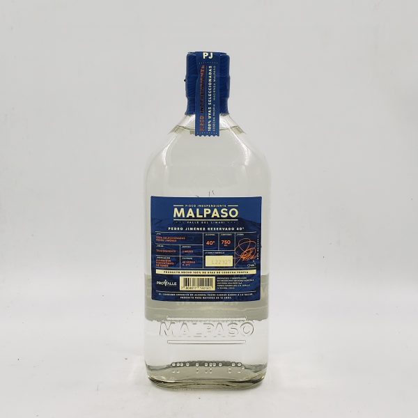 Pisco Malpaso - Pedro Jiménez 40º - 750cc - Imagen 2