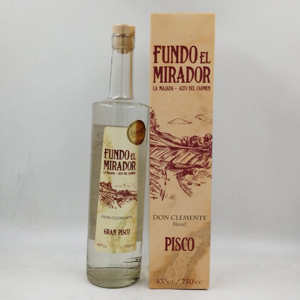Fundo El Mirador Don Clemente - Gran Pisco 43° - 750cc - Imagen 2