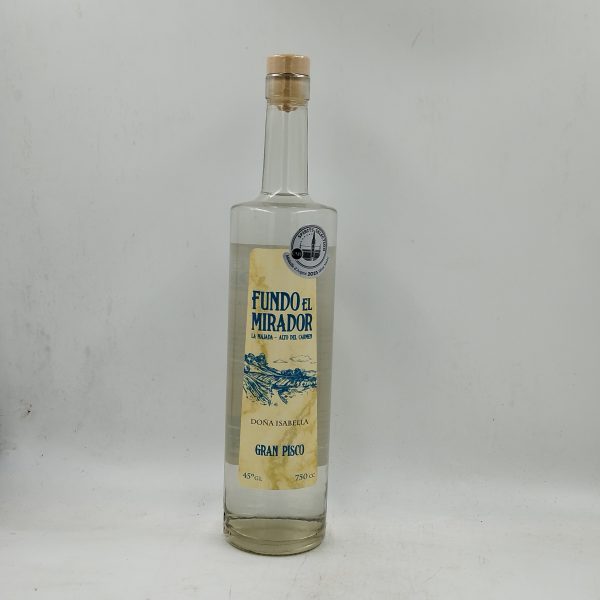 Fundo El Mirador Doña Isabella - Gran Pisco 45° - 750cc
