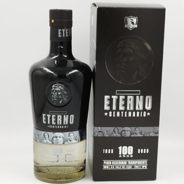 Eterno Centenario - Pisco Reservado Transparente 40°- 750cc - Imagen 2