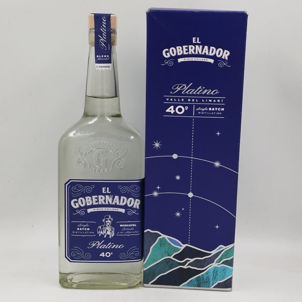 El Gobernador - Pisco Chileno Platino Reservado 40º - 700cc - Imagen 2